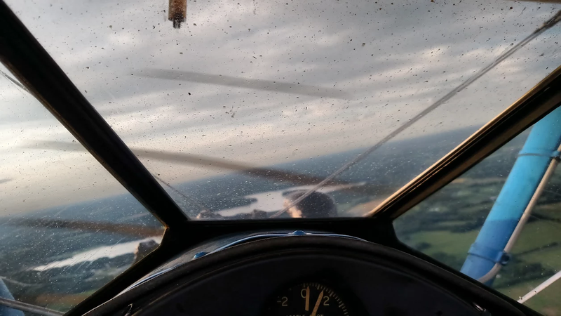 Illustration for article titled "Hold the stick, I got to snapchat this"....Let's fly a Biplane!